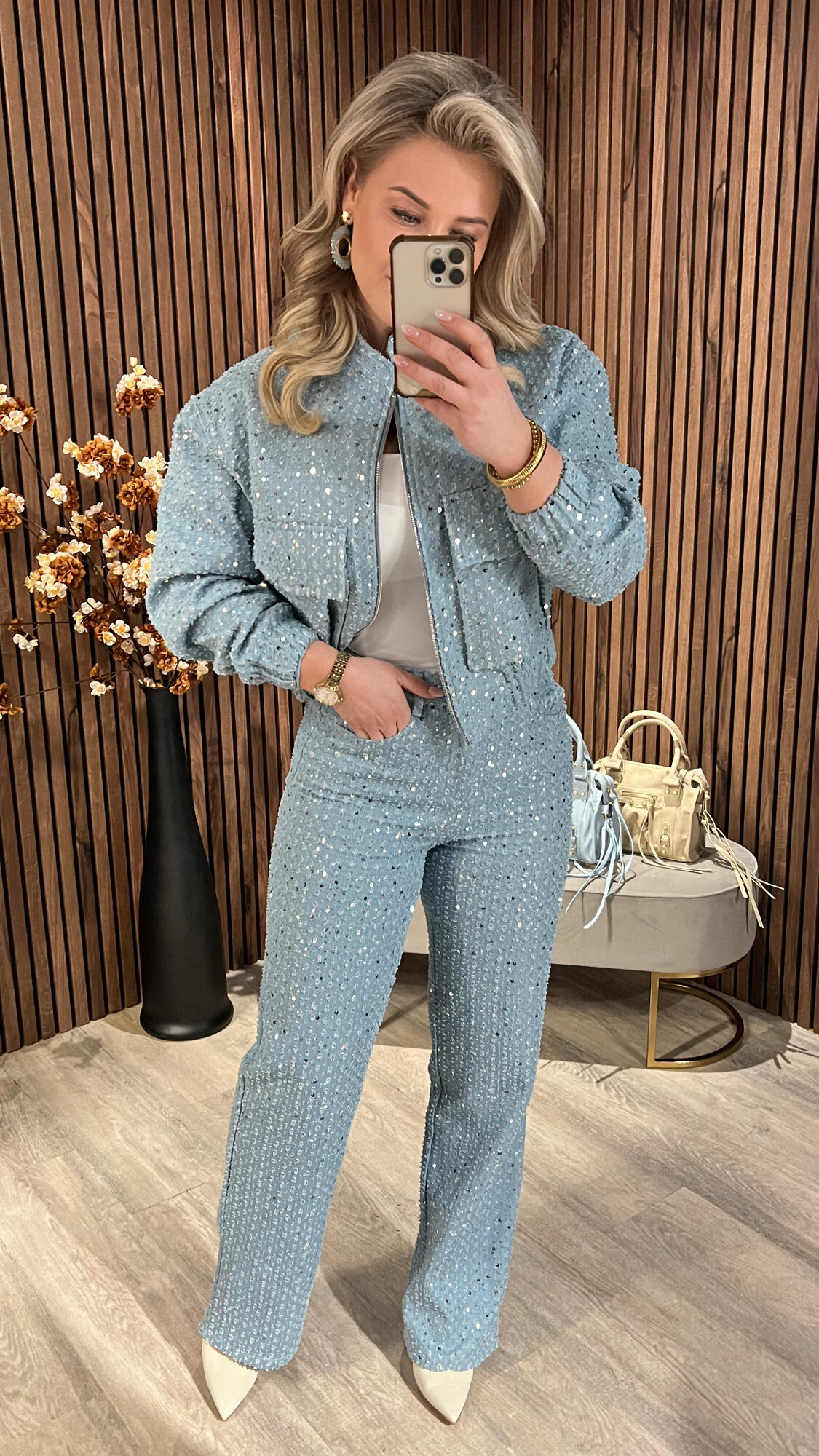 Denim Jeans Pailletten SALE-0