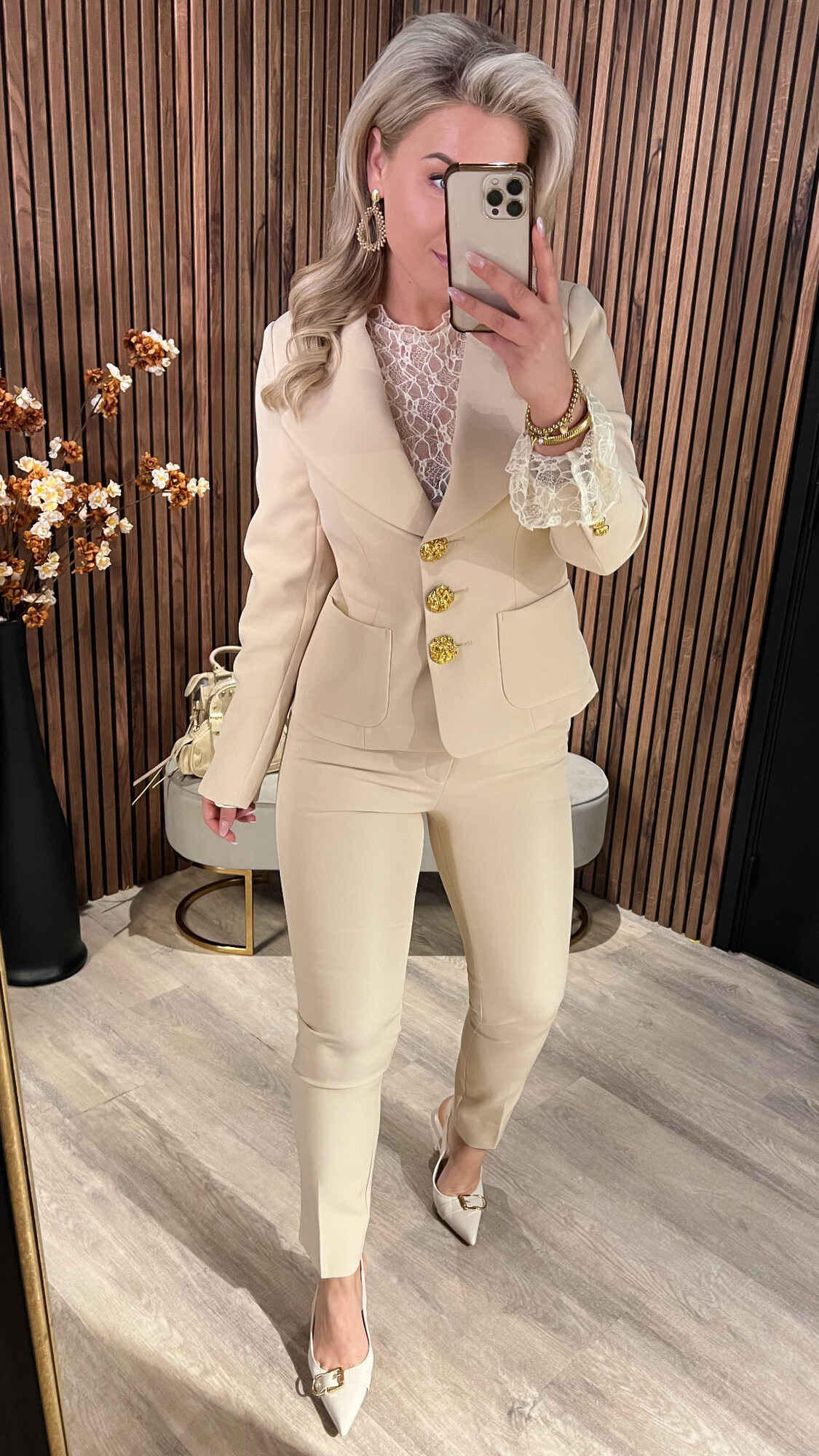 Pantalon Yvon Beige SALE-0