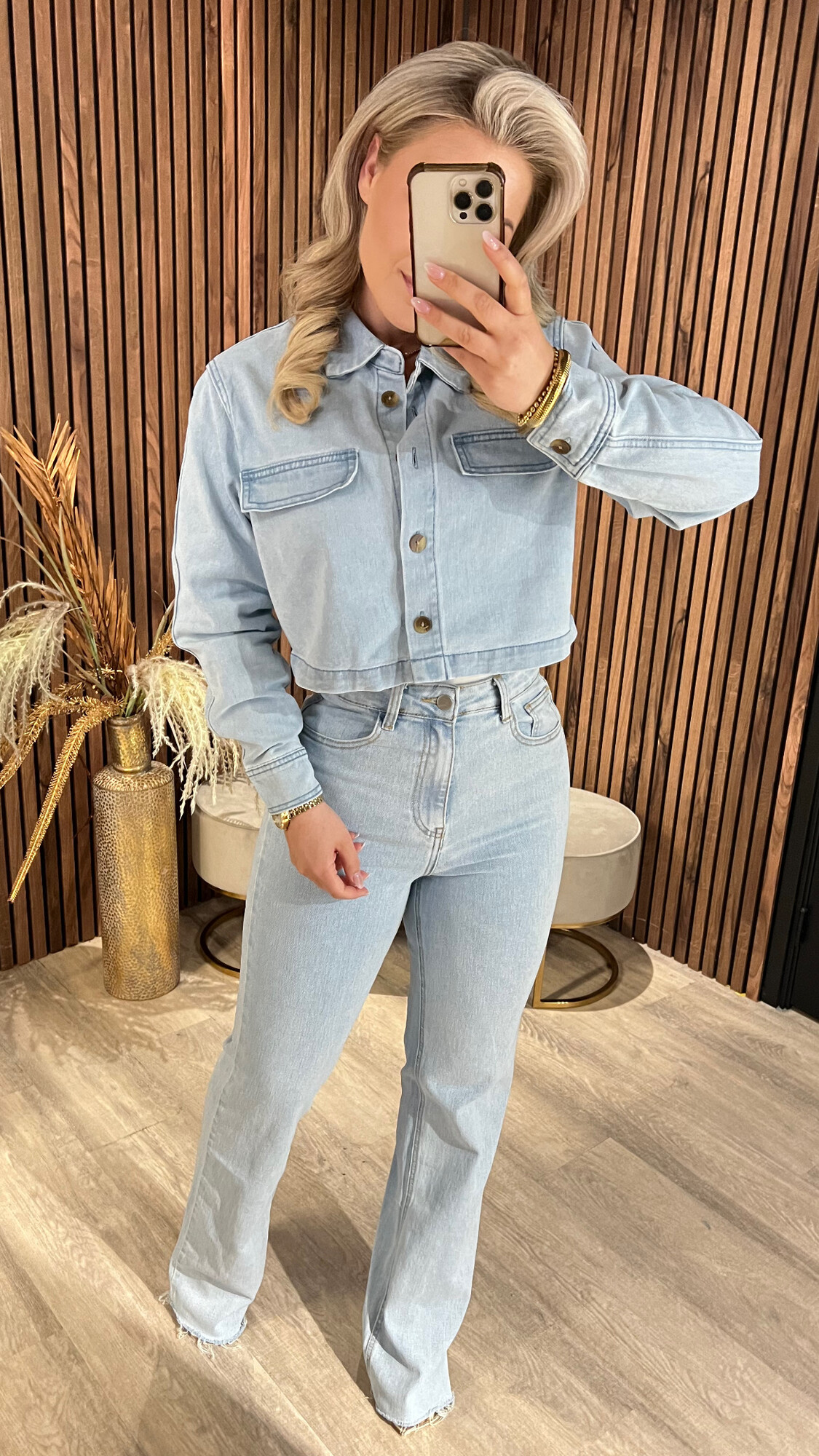 Denim Top Demi SALE-0