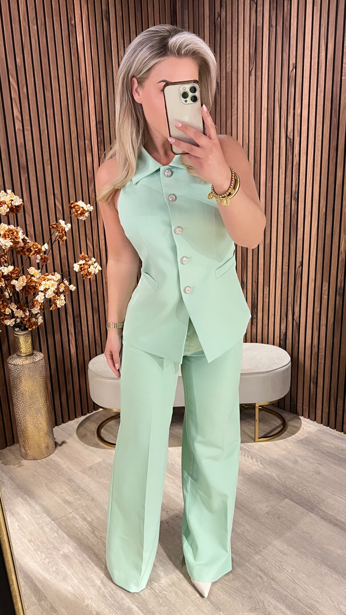 Gilet Dominique Mint SALE-19167