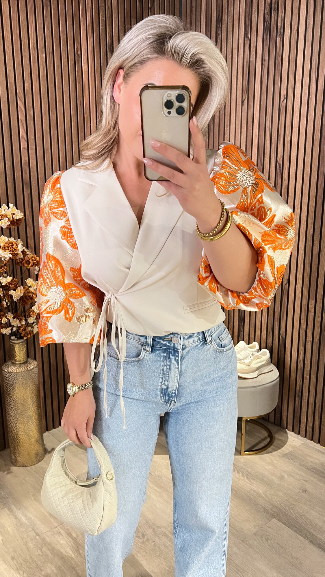 Blazer Romy Beige-Orange-19086