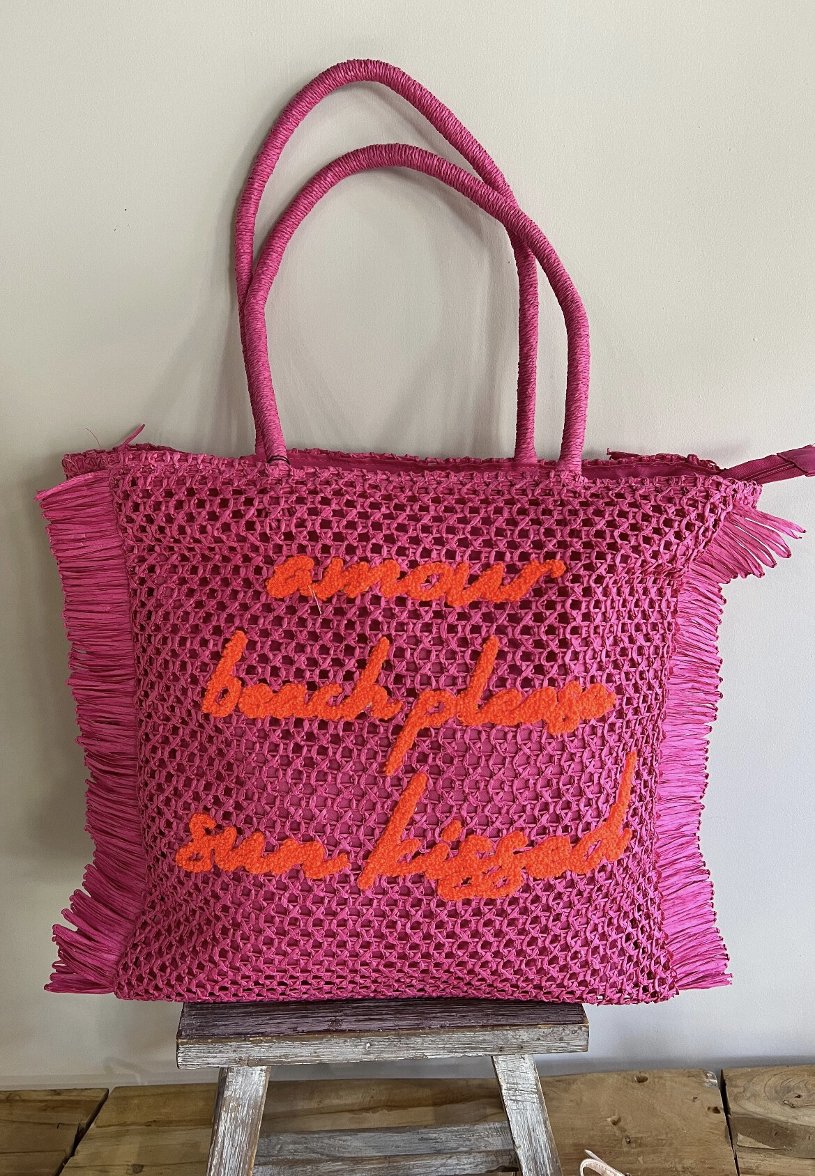 Beach Bag Fuchsia -0
