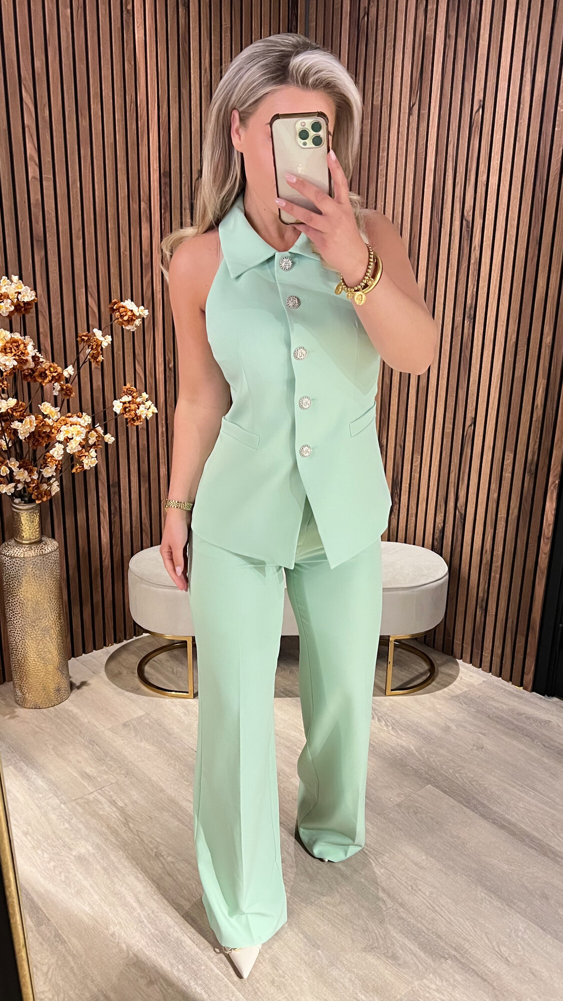 Pantalon Dominique Mint SALE-0