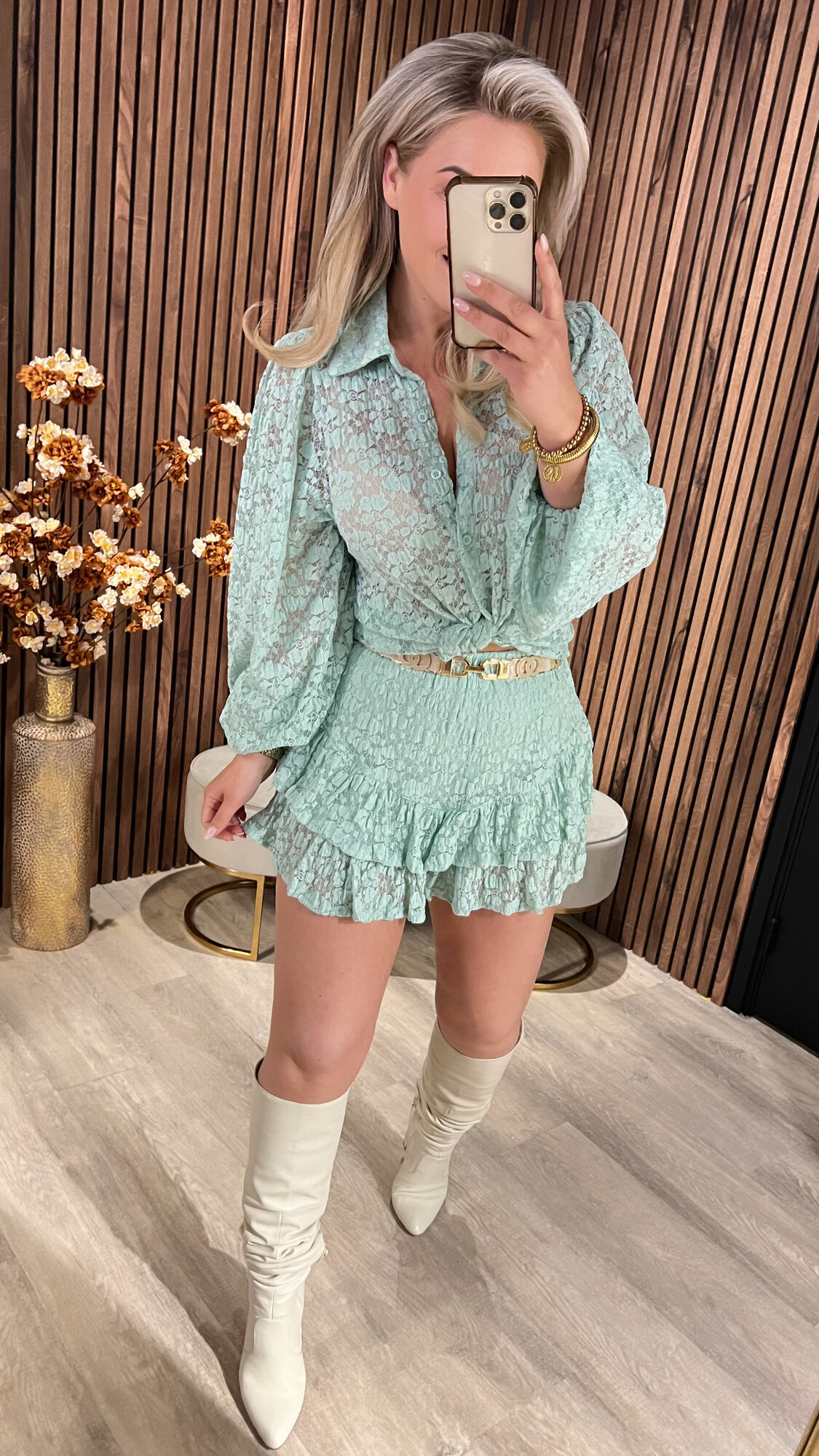 Blouse Tina Turquoise SALE-19128