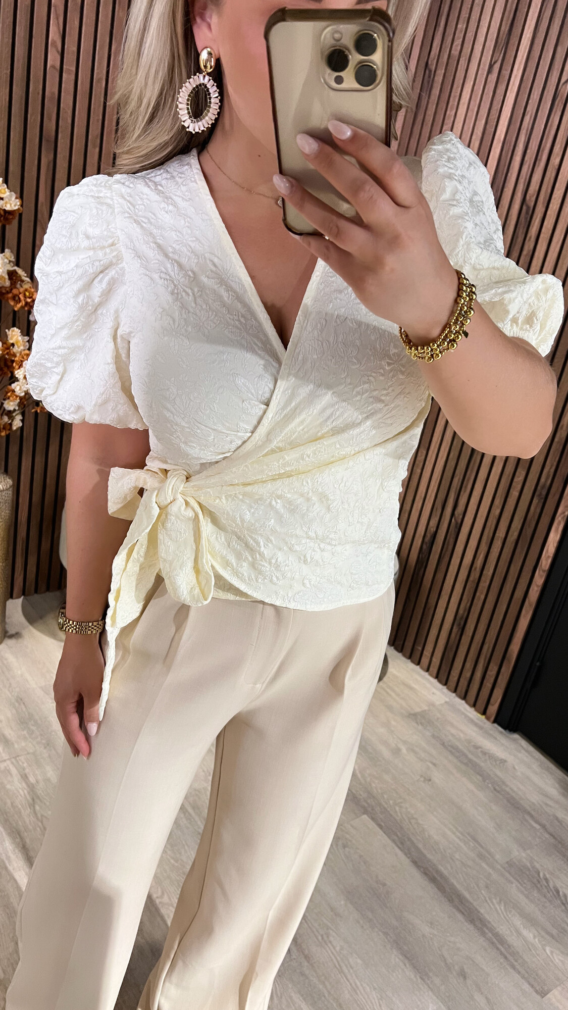 Blouse/Top Joy Creme-19317