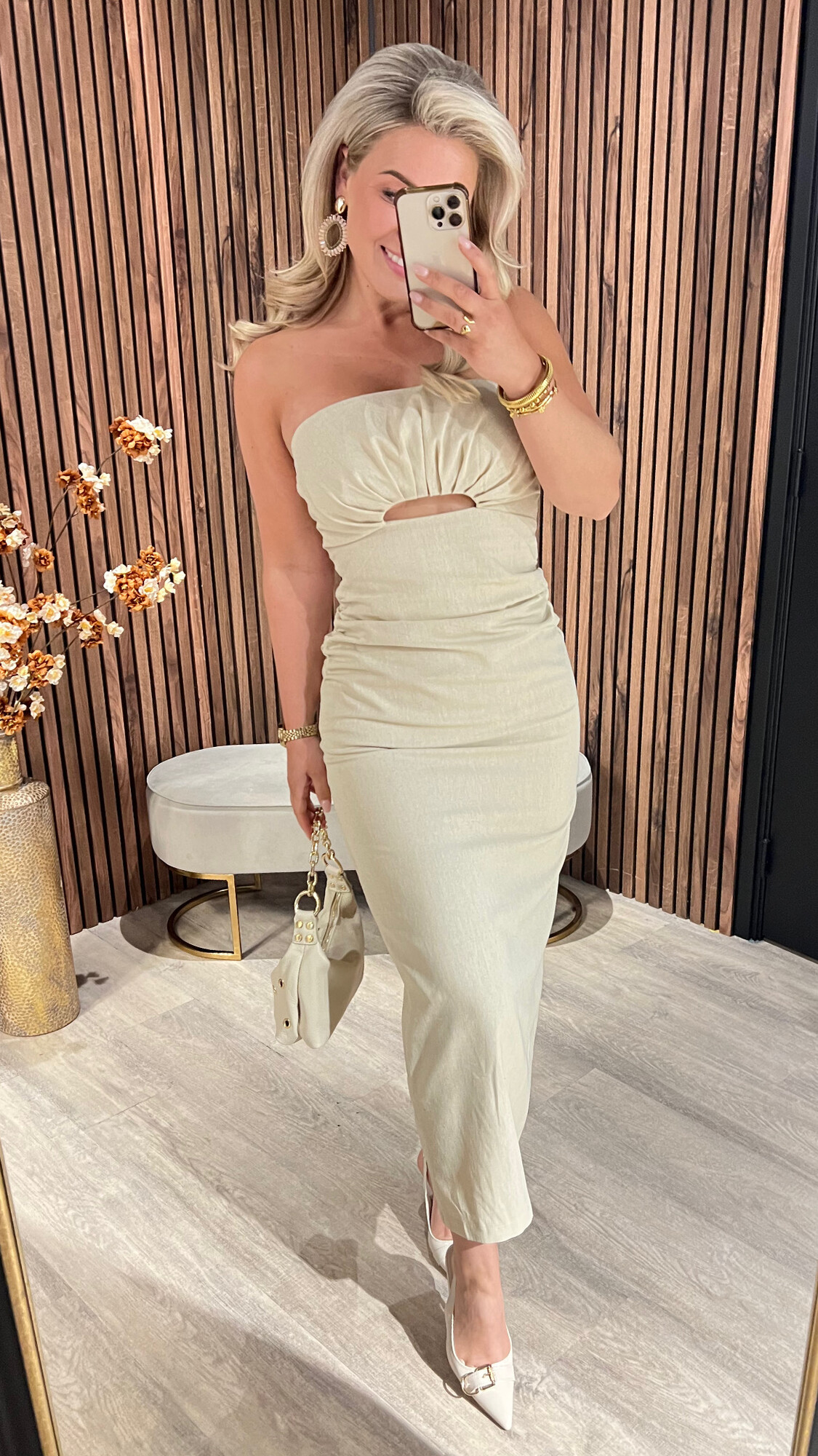 Dress Joann Beige SALE-0