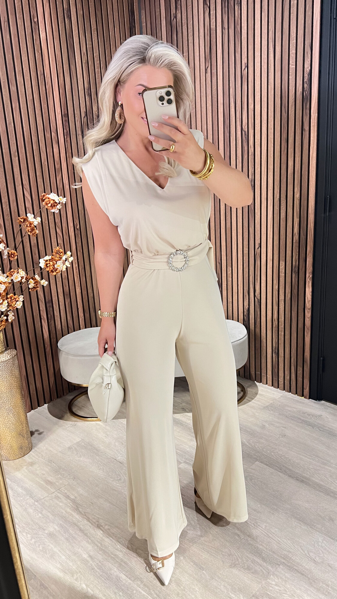 Jumpsuit Tyna Beige SALE-19432