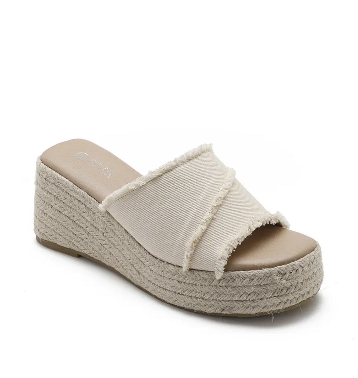 Sandalen Plateauzool Beige SALE-19552