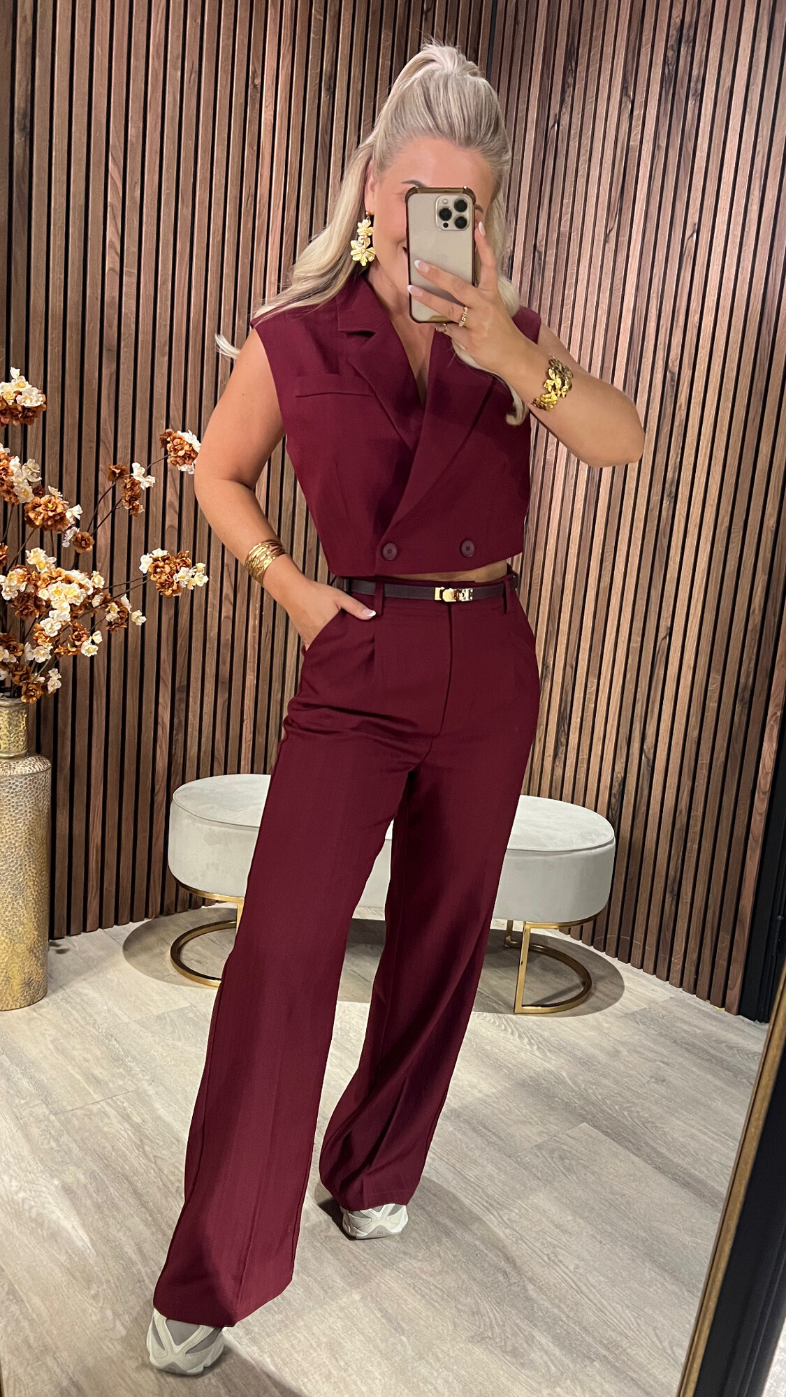 Pantalon Riv Bordeaux SALE-0