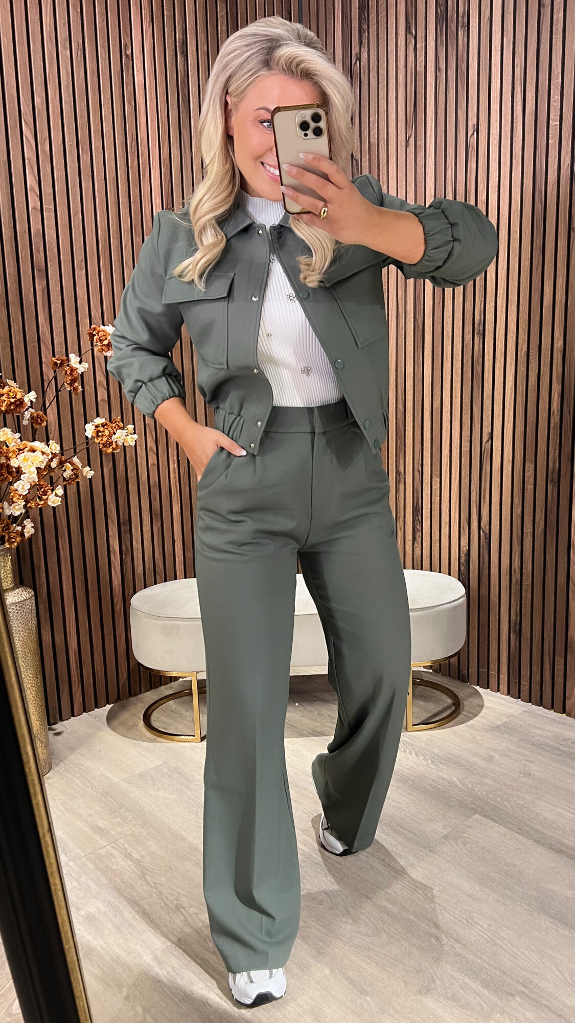 Pantalon Lina Grey/Green-0