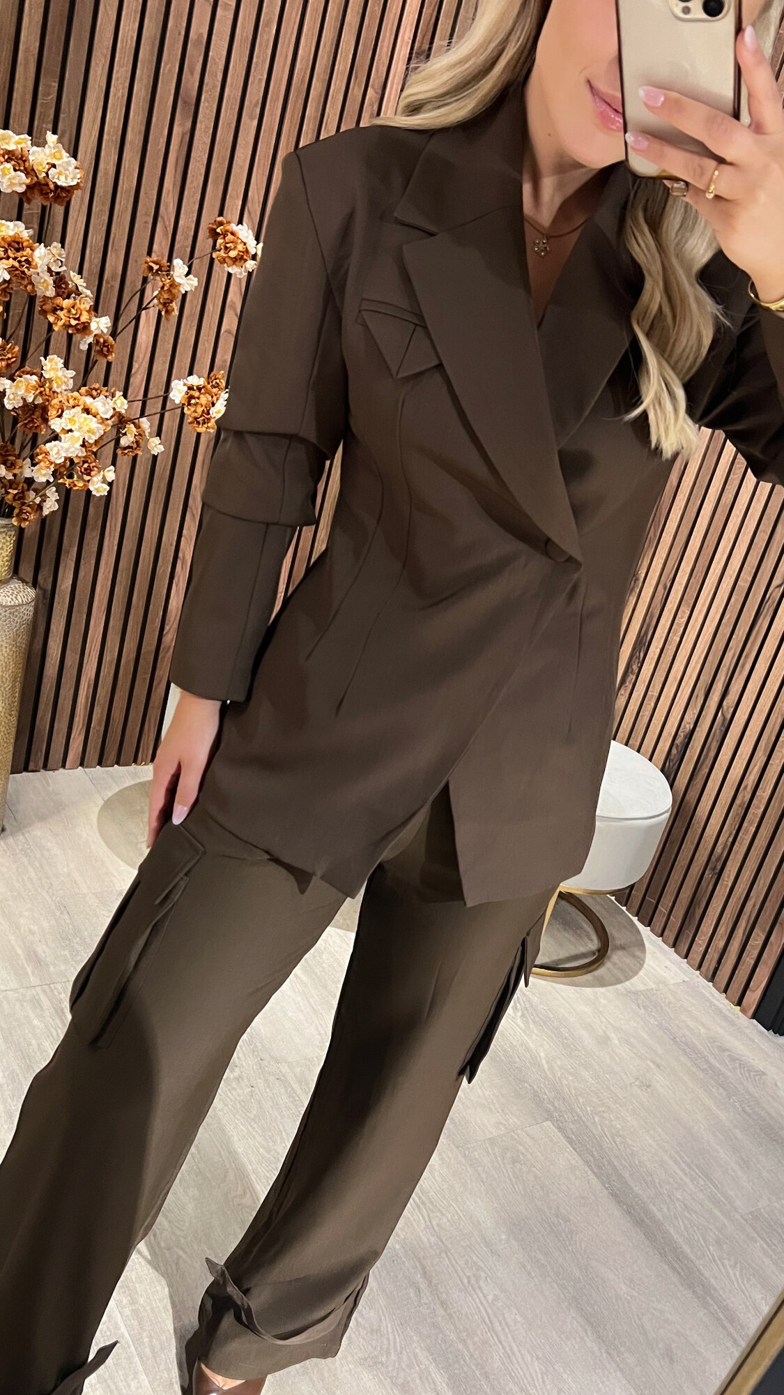 Pantalon Cargo Brown-20054