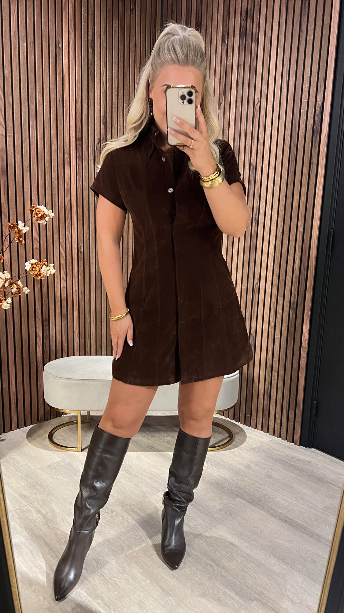 Dress Sina Brown SALE-0