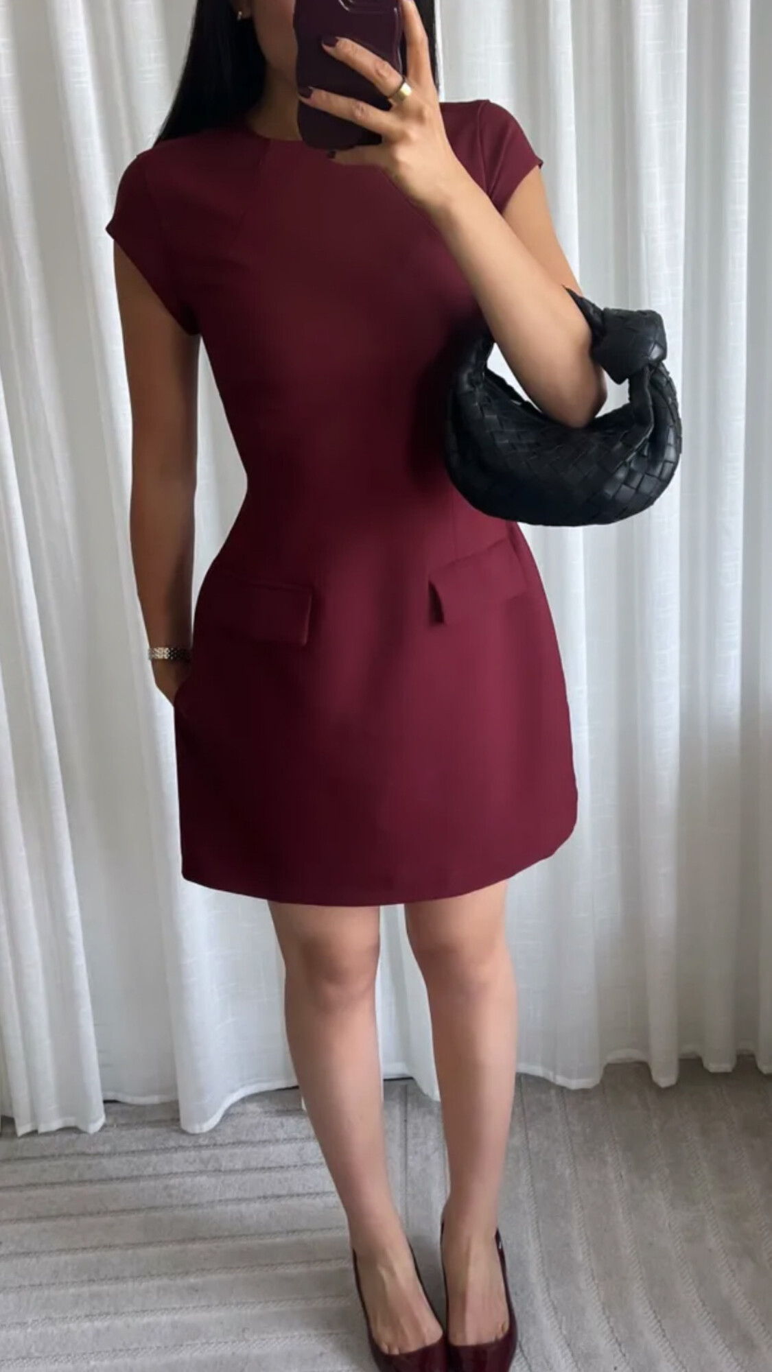 Dress Jayne Bordeaux SALE-0