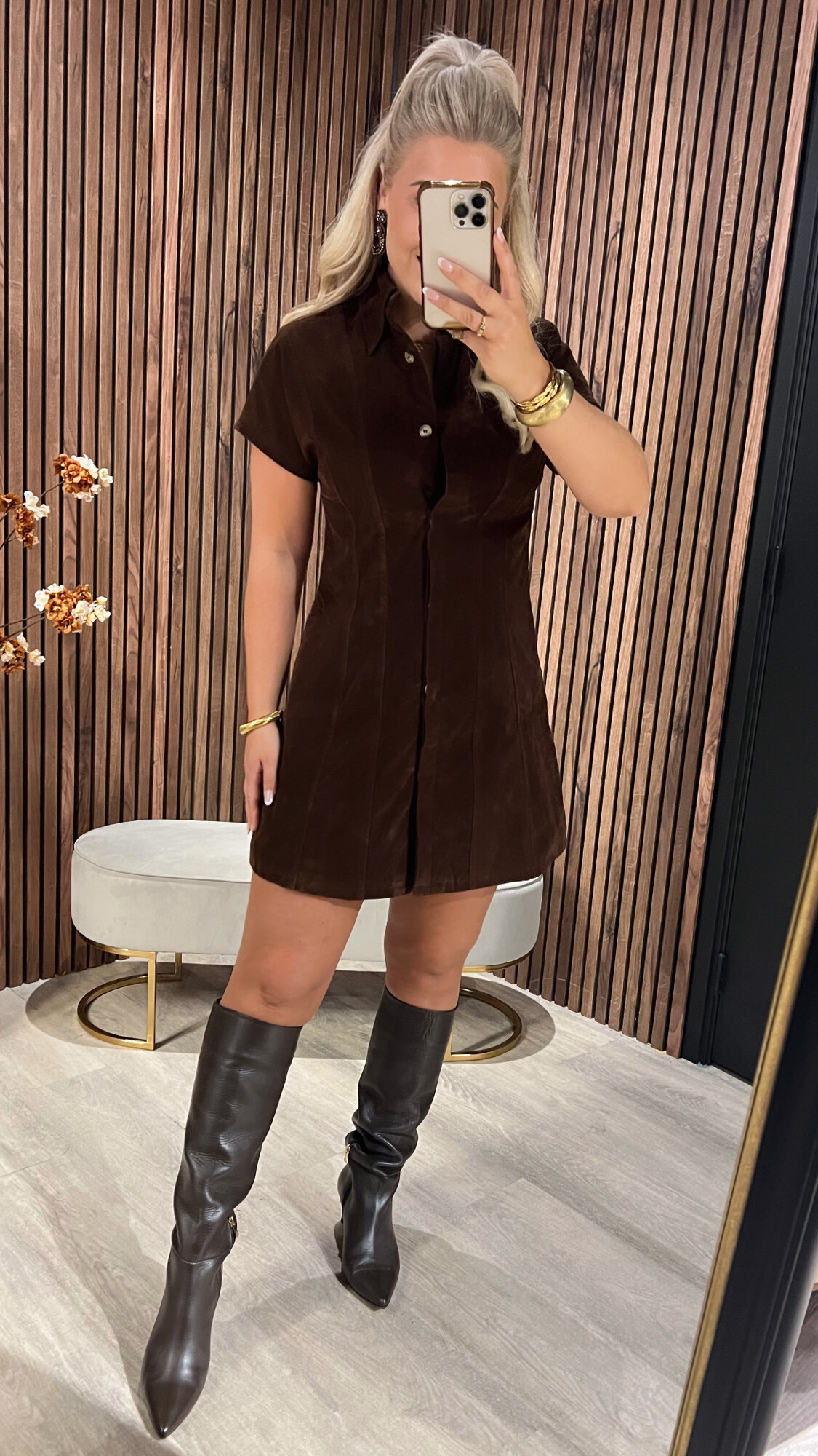 Dress Sina Brown SALE-19949