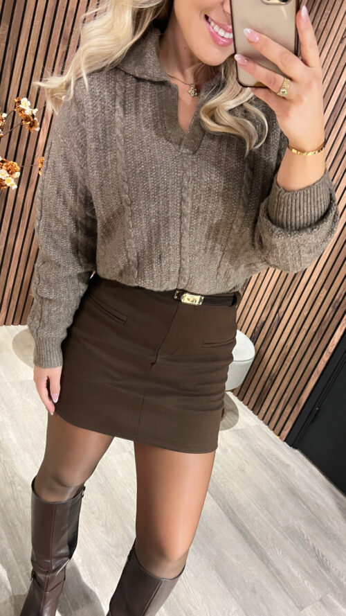Sweater Yoni Brown-0