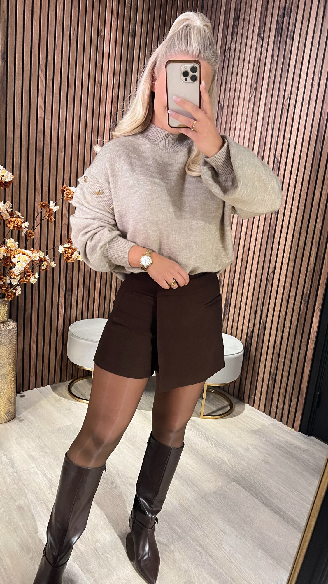 Sweater Rosa Khaki -0