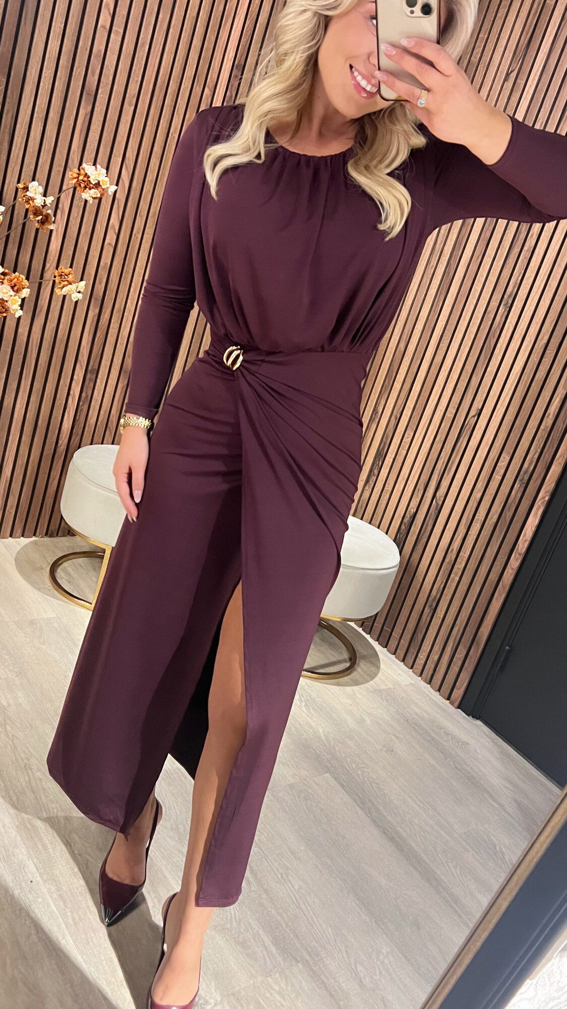 Dress Rose Burgundy -20224