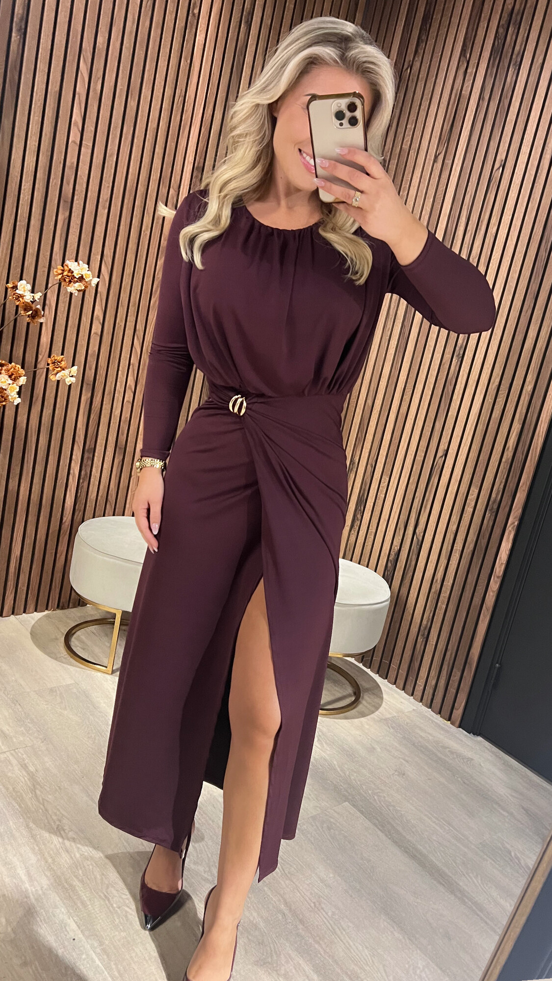 Dress Rose Burgundy -0