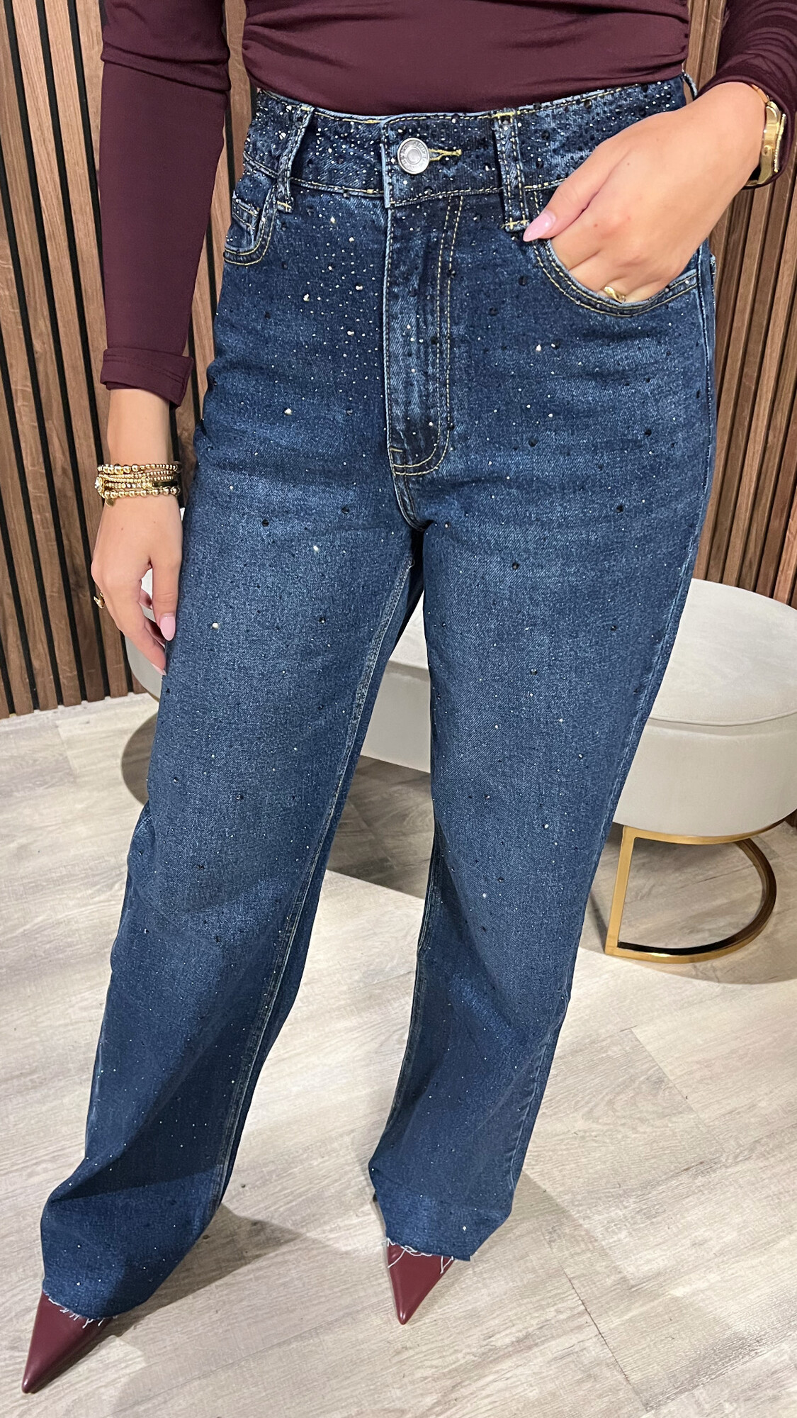 Jeans Strass Blue-20259